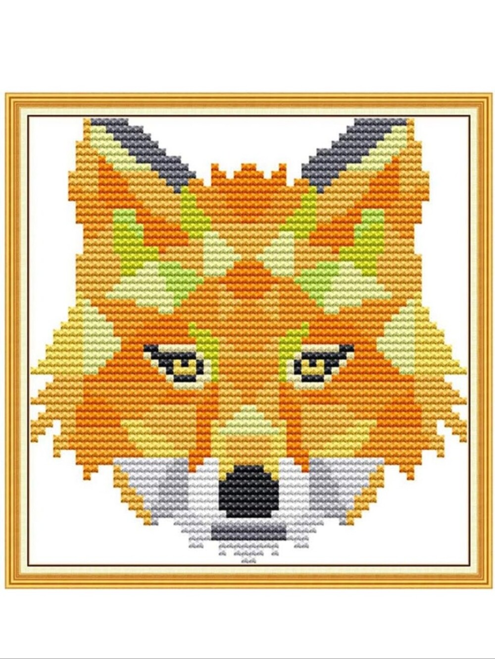 Cross Stitch Fox Art
